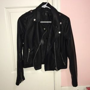 Faux leather jacket